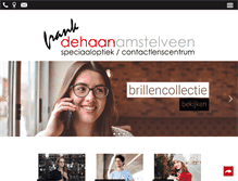 Tablet Screenshot of dehaanoptiek.nl